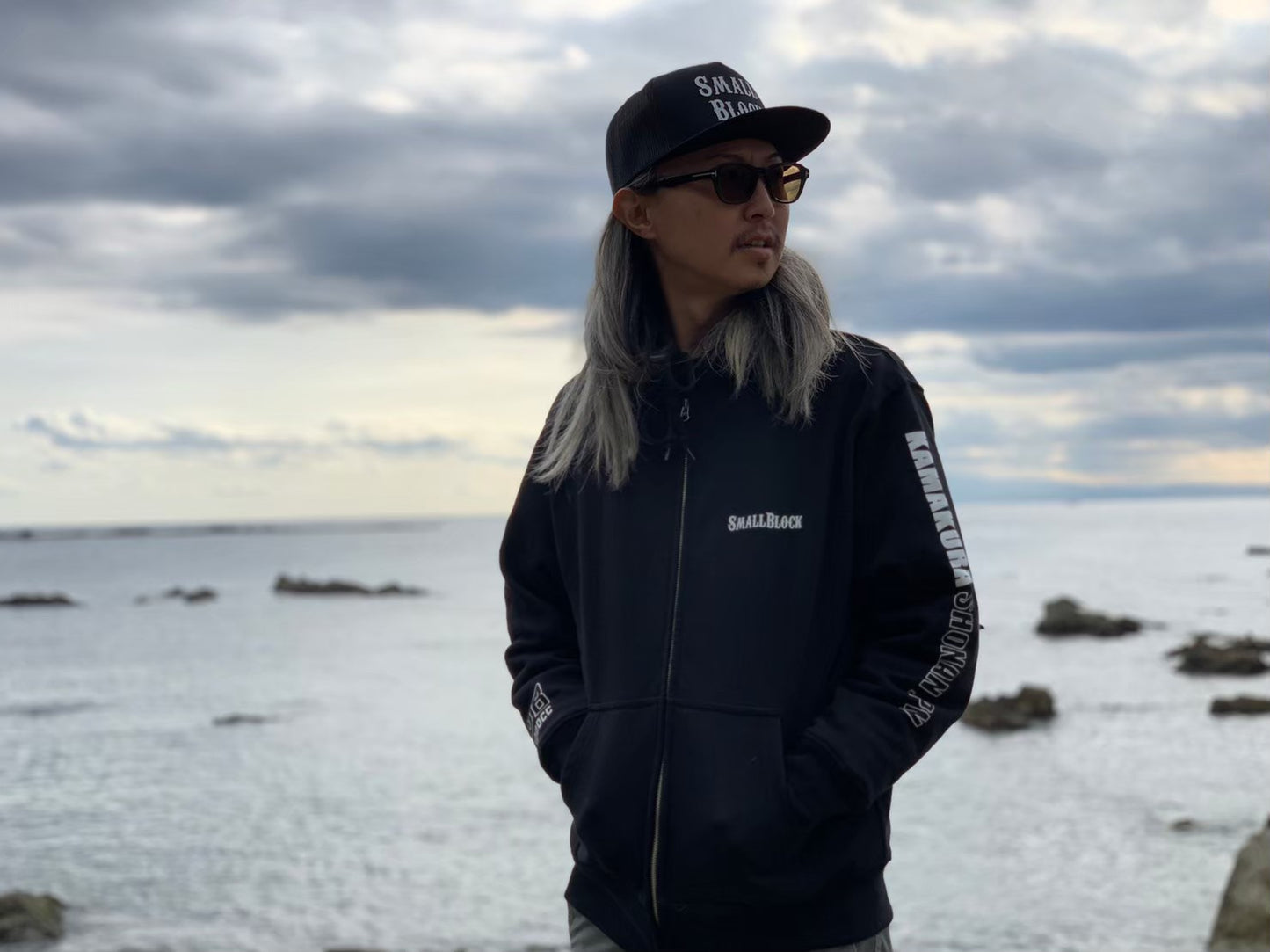 オリジナルフルジップアップパーカー original zip up hoodie"KAMAKURA"