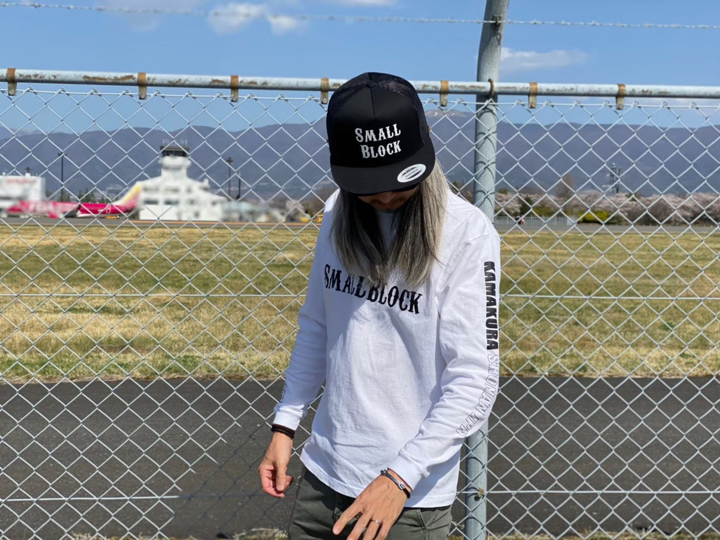 オリジナルロングTシャツ original long T-shirt "KAMAKURA"白 white